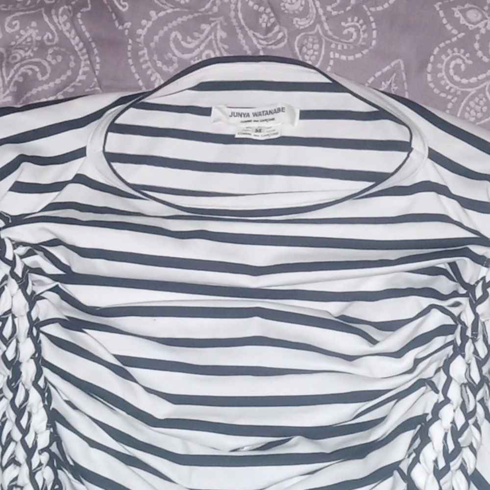 NEW size M 8-10 Junya Watanabe Comme des Garcons Striped Shirt - Picture 6 of 7